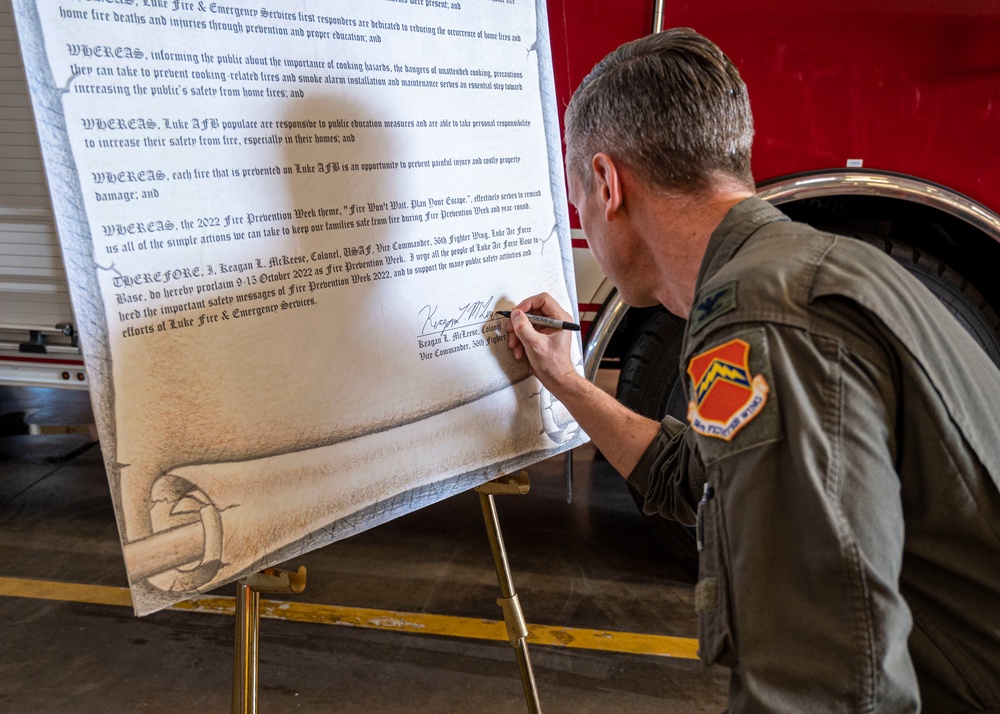 Luke AFB kicks off the 100th Fire Prevention Week