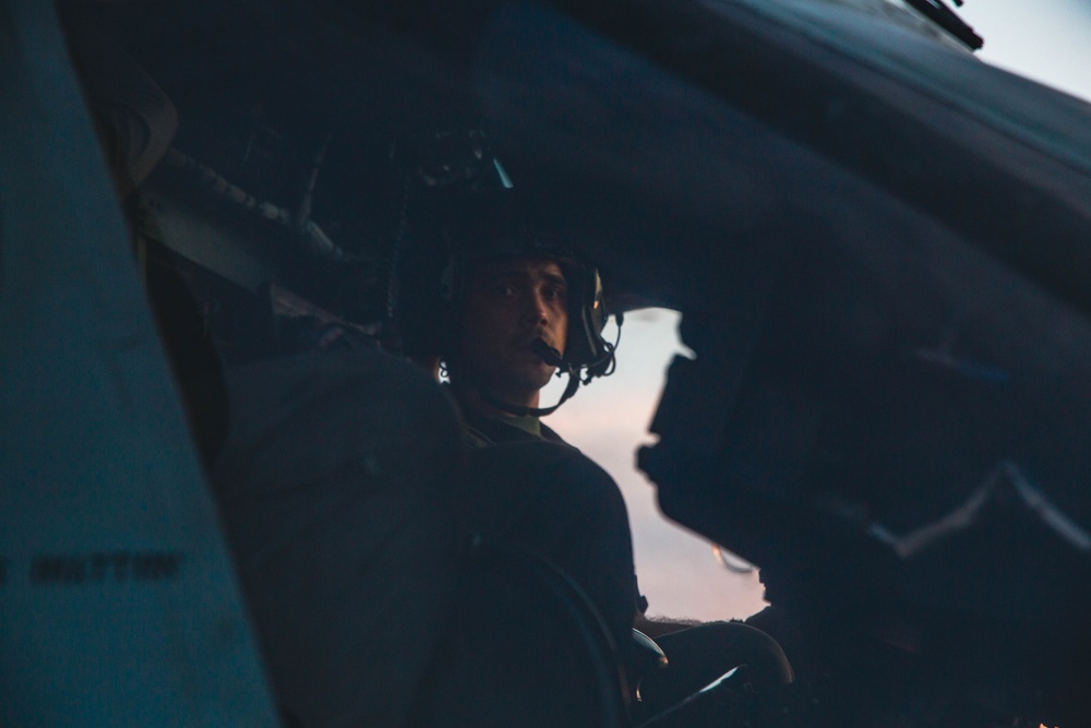 Into The Night: Marines launch CH-53E Super Stallions for night operations