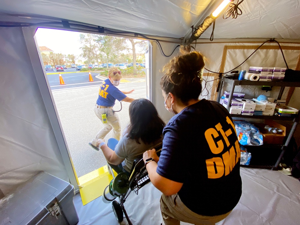 Disaster Medical Assistance Teams Assist Patients Outside of The Gulf Coast Medical Center