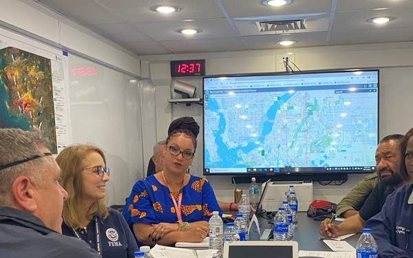 Representatives Al Green and Val Demings Visit a FEMA Disaster Recovery Center