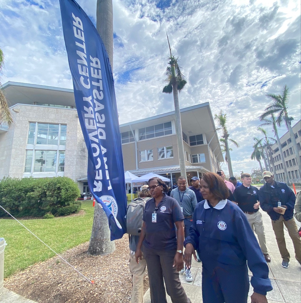 Representatives Al Green and Val Demings Visit a FEMA Disaster Recovery Center