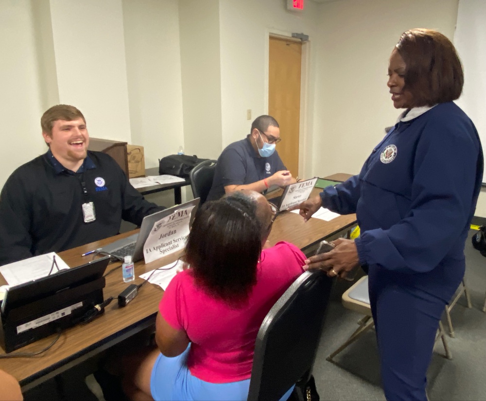 Representatives Al Green and Val Demings Visit a FEMA Disaster Recovery Center