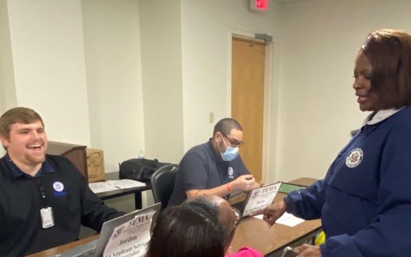 Representatives Al Green and Val Demings Visit a FEMA Disaster Recovery Center