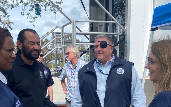 Representatives Al Green and Val Demings Visit a FEMA Disaster Recovery Center