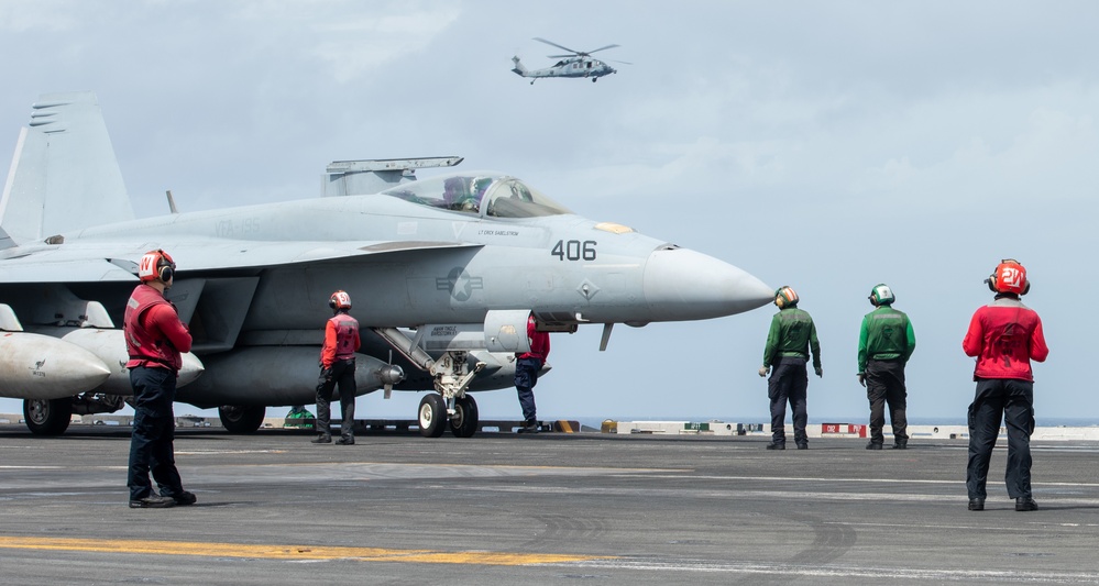 USS Ronald Reagan (CVN 76) conducts flight operations