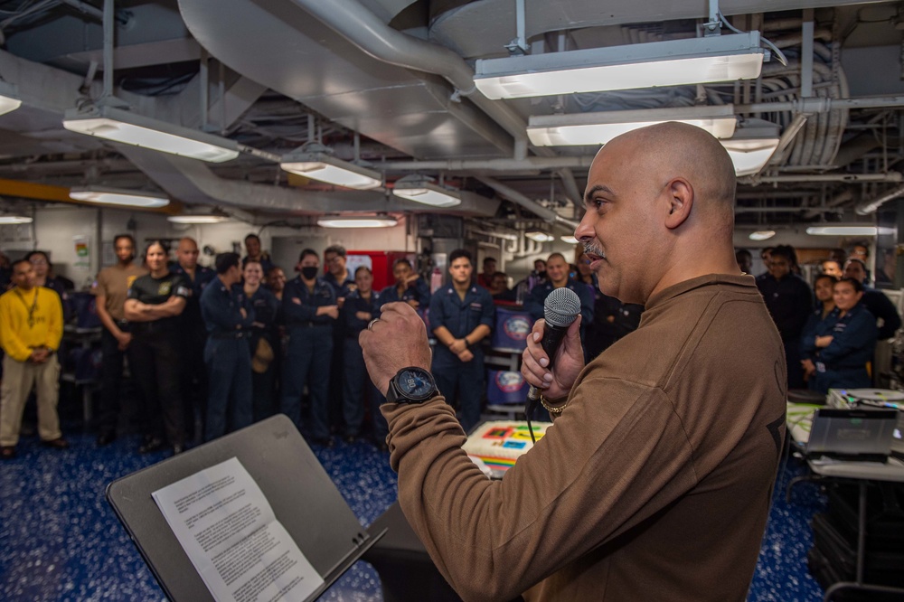 USS Ronald Reagan (CVN 76) celebrates Hispanic Heritage Month