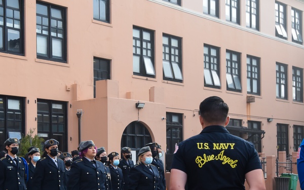 Blue Angels at Balboa High School for Fleet Week 2022