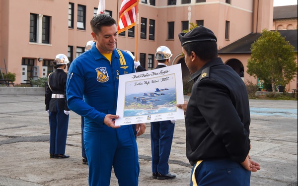 Blue Angels at Balboa High School for Fleet Week 2022