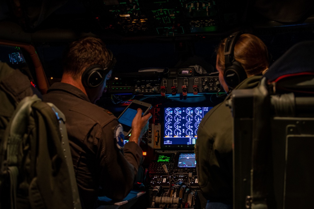 909th Air Refueling Squadron fuels RF-A 23-1 Fighters