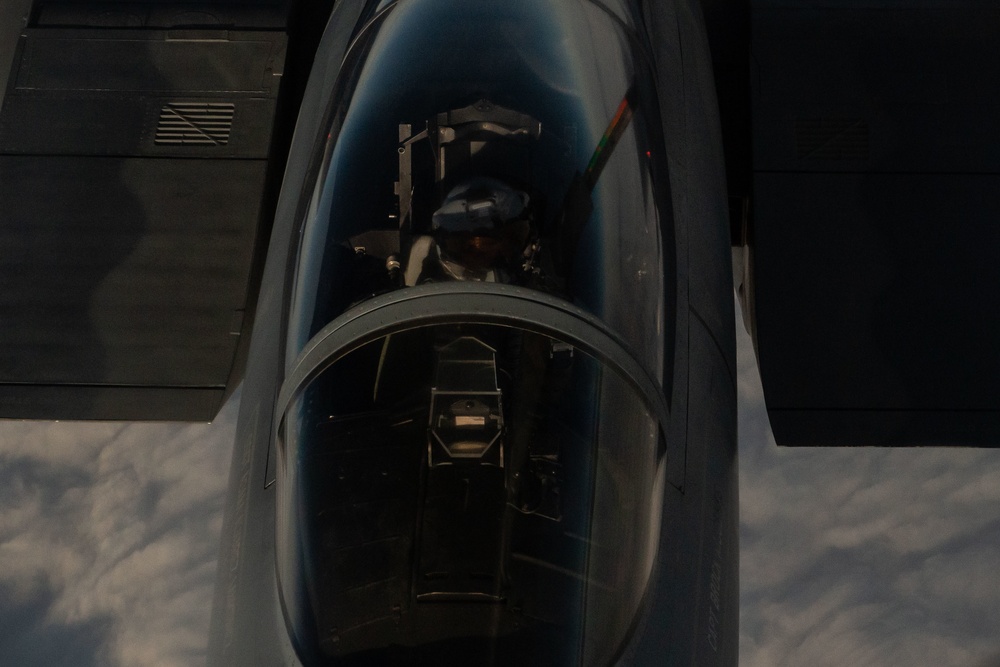 909th Air Refueling Squadron fuels RF-A 23-1 Fighters