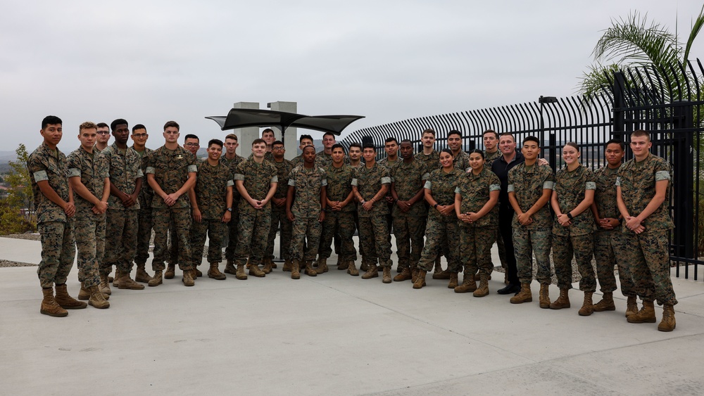 Medal of Honor recipient Dakota Meyer, visits Pendleton Marines