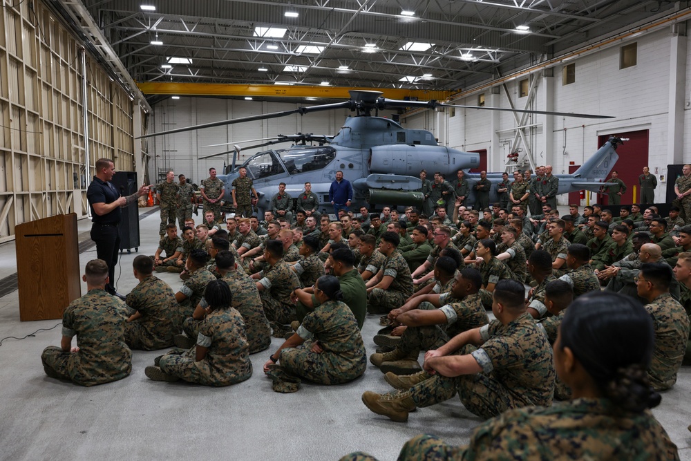 Medal of Honor recipient Dakota Meyer, visits Pendleton Marines