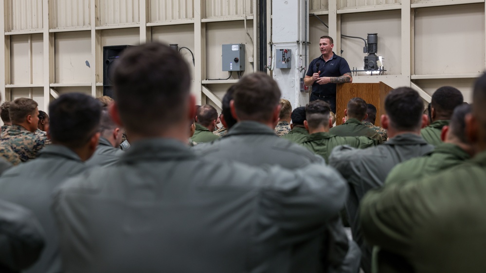 Medal of Honor recipient Dakota Meyer, visits Pendleton Marines