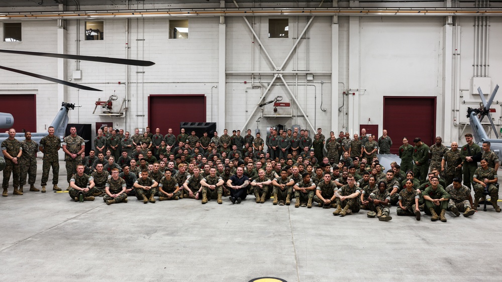 Medal of Honor recipient Dakota Meyer, visits Pendleton Marines