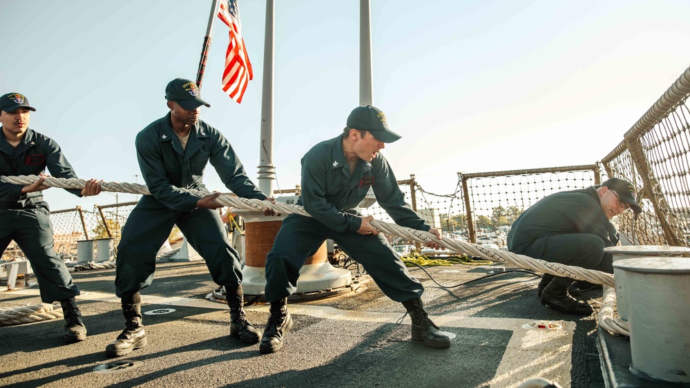 Ramage Conducts Sea and Anchor