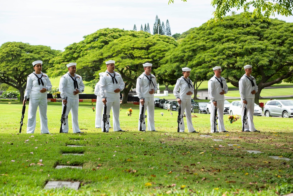 U.S. Navy Fire Controlman 1st Class Hubert P. Clement Interment Ceremony