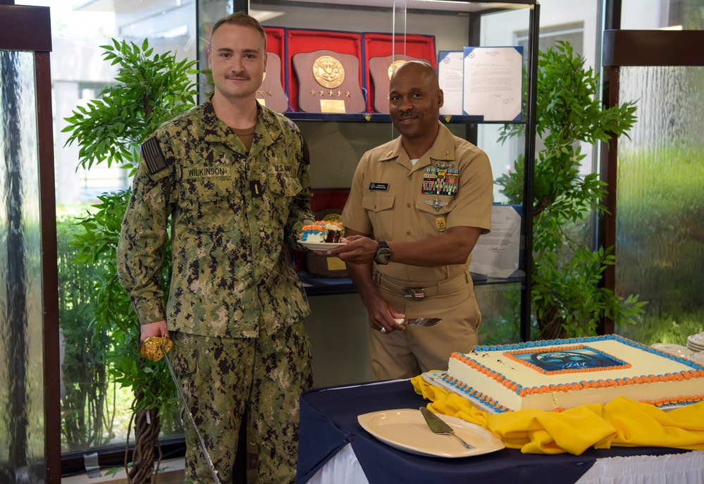 247th Navy Birthday Cake Cutting