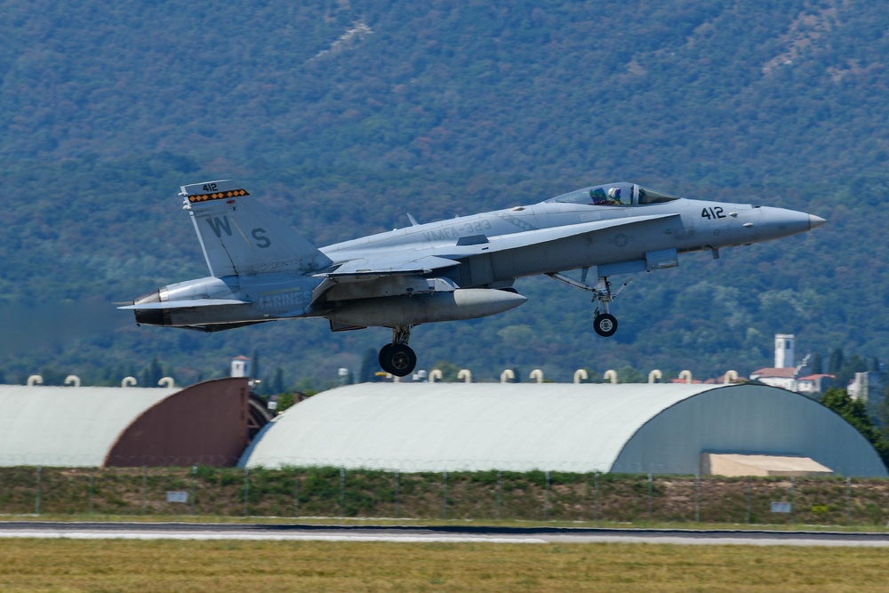 510th FS F-16s and Marine Corps F-18s integrate to strengthen capabilities