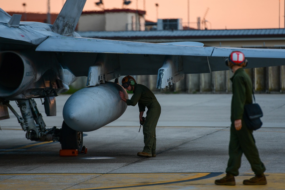 510th FS F-16s and Marine Corps F-18s integrate to strengthen capabilities