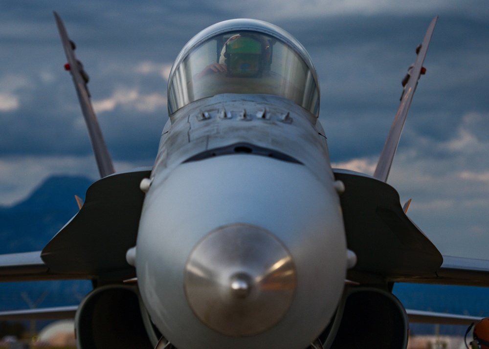 510th FS F-16s and Marine Corps F-18s integrate to strengthen capabilities