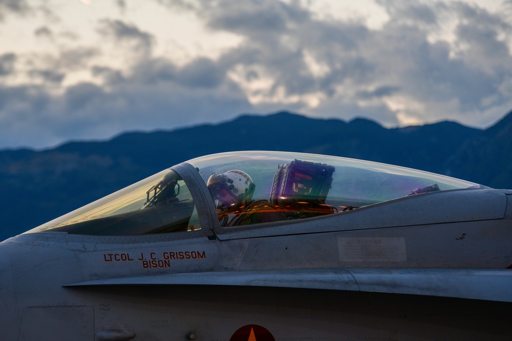 510th FS F-16s and Marine Corps F-18s integrate to strengthen capabilities