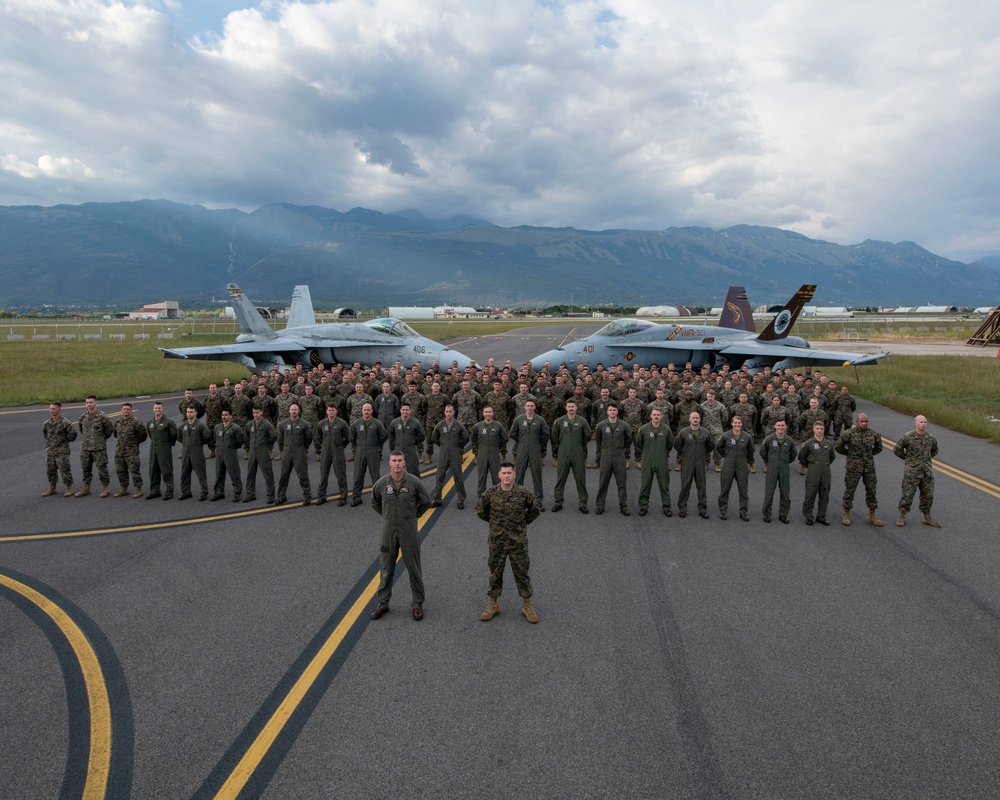 510th FS F-16s and Marine Corps F-18s integrate to strengthen capabilities