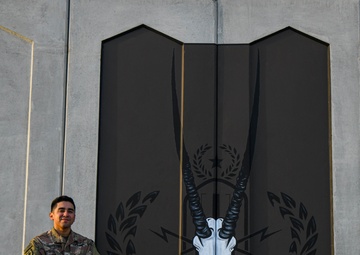 The Art in War - U.S. Army Sgt. Anthony Castillo Paints 10th Mural at ADAB