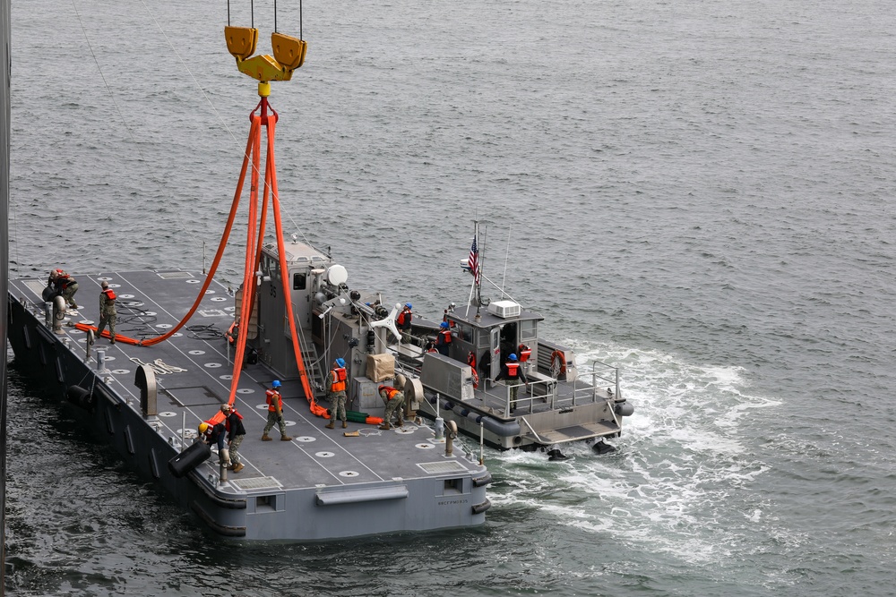 Resolute Dragon 22 | Marines and Sailors on USNS Dahl Execute Maritime Prepositioning Force Offload Efforts