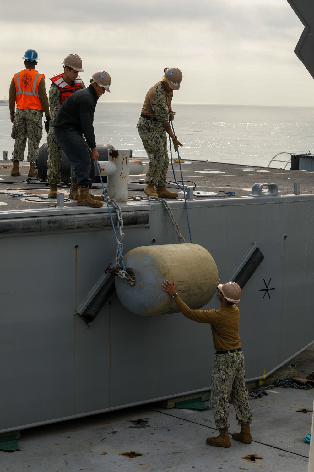 Resolute Dragon 22 | Marines and Sailors on USNS Dahl Execute Maritime Prepositioning Force Offload Efforts