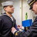 USS Chancellorsville Conducts Dress Blues Inspection