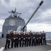 USS Chancellorsville Conducts Dress Blues Inspection