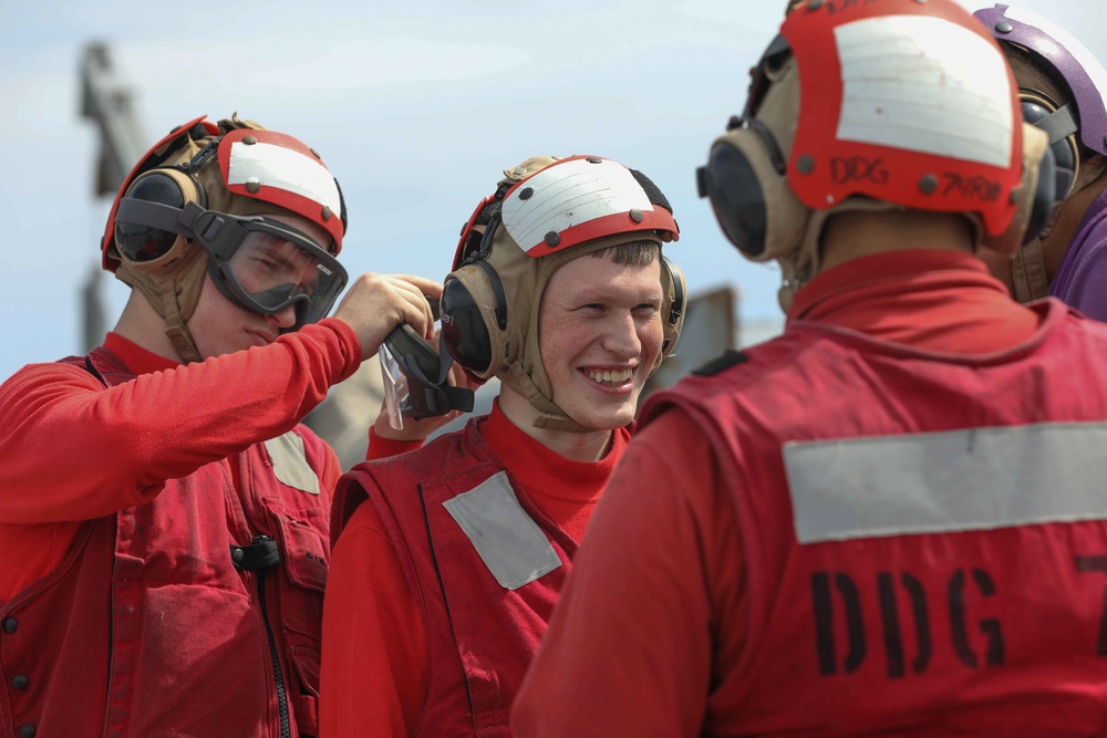 USS McFaul Conducts Flight Quarters