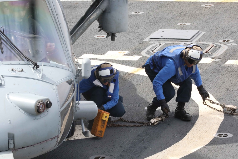 USS McFaul Conducts Flight Quarters