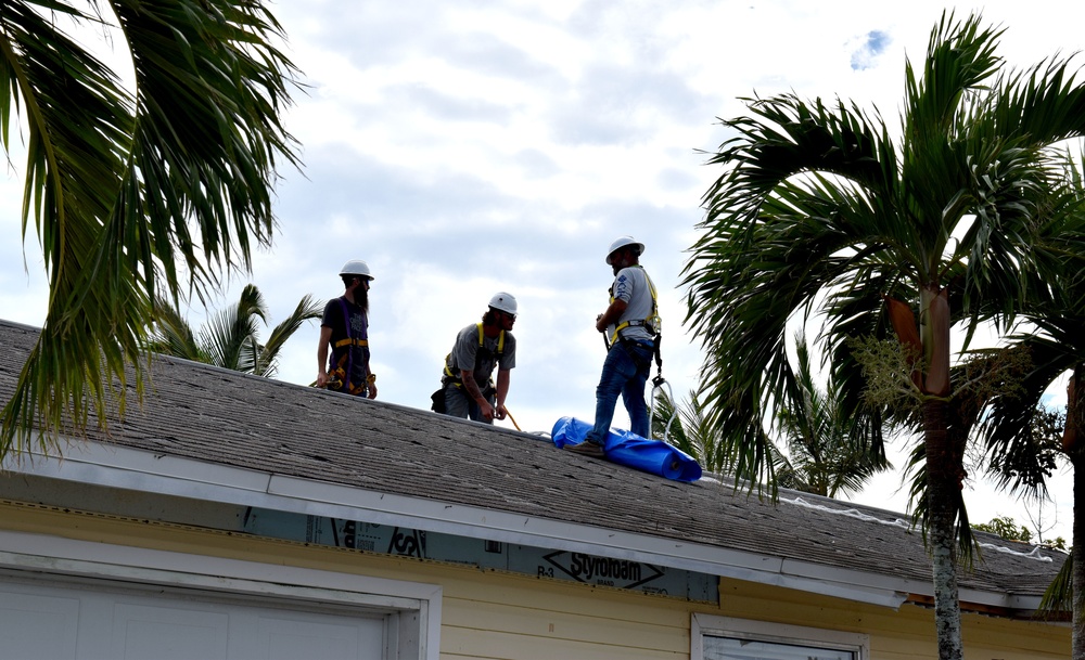 Blue Roof Installation - Hurricane Ian