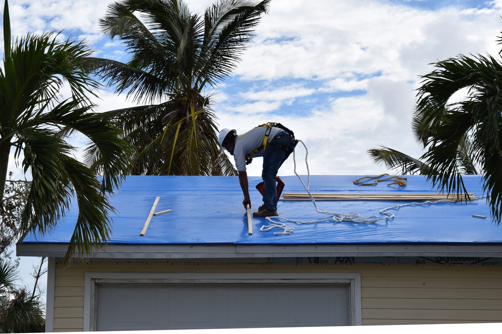 Blue Roof Installation - Hurricane Ian