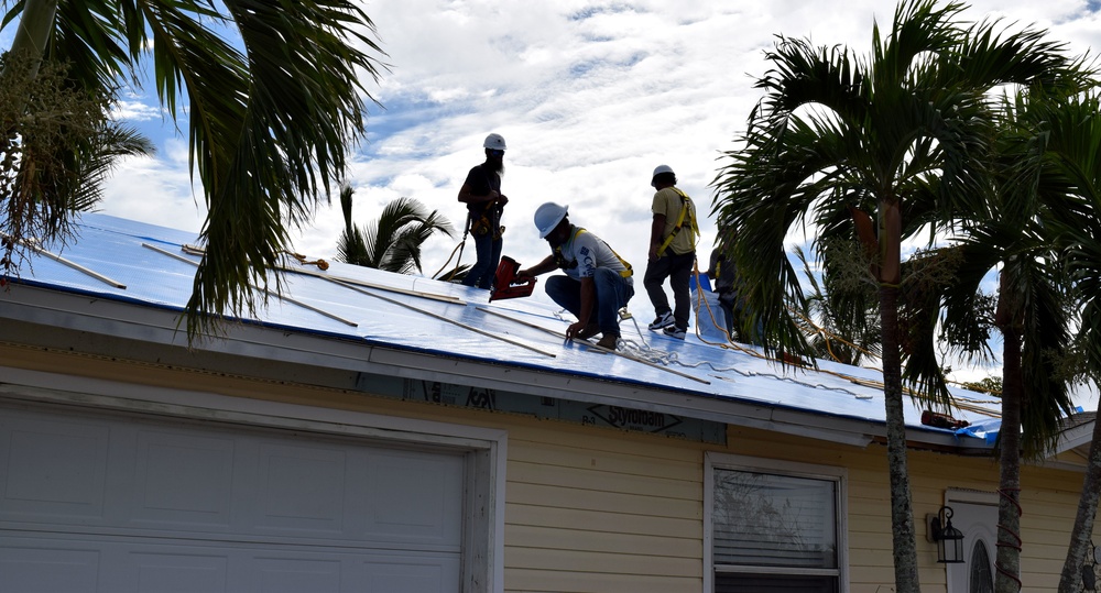 Blue Roof Installation - Hurricane Ian