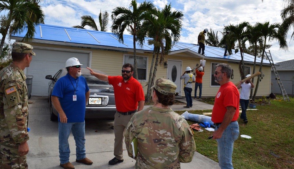 Blue Roof Installation - Hurricane Ian