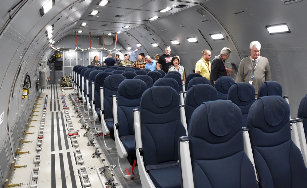 Wright-Patt personnel tour KC-46A Pegasus from McConnell Air Force Base