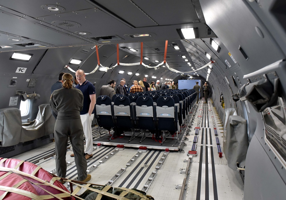 Wright-Patt personnel tour KC-46A Pegasus from McConnell Air Force Base