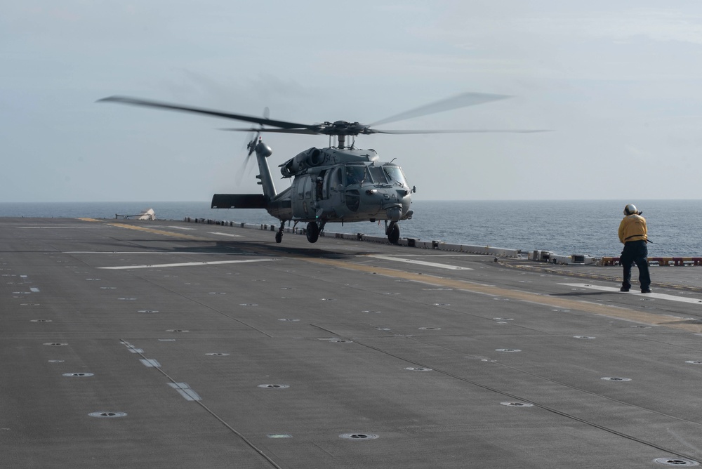 USS Tripoli Flight Ops