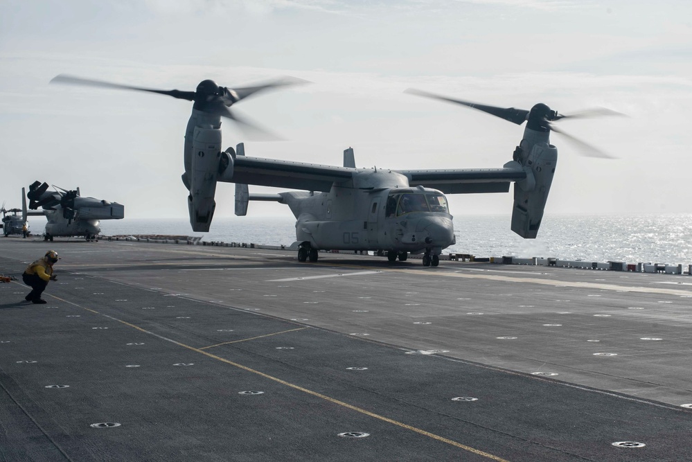 USS Tripoli Flight Ops