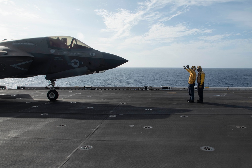 USS Tripoli Flight Ops