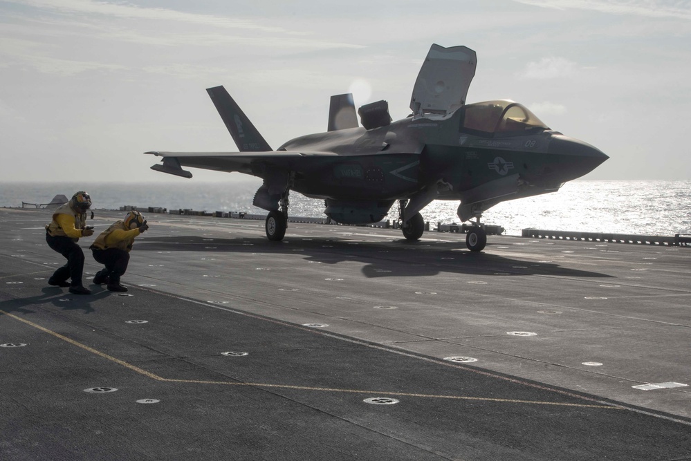 USS Tripoli Flight Ops