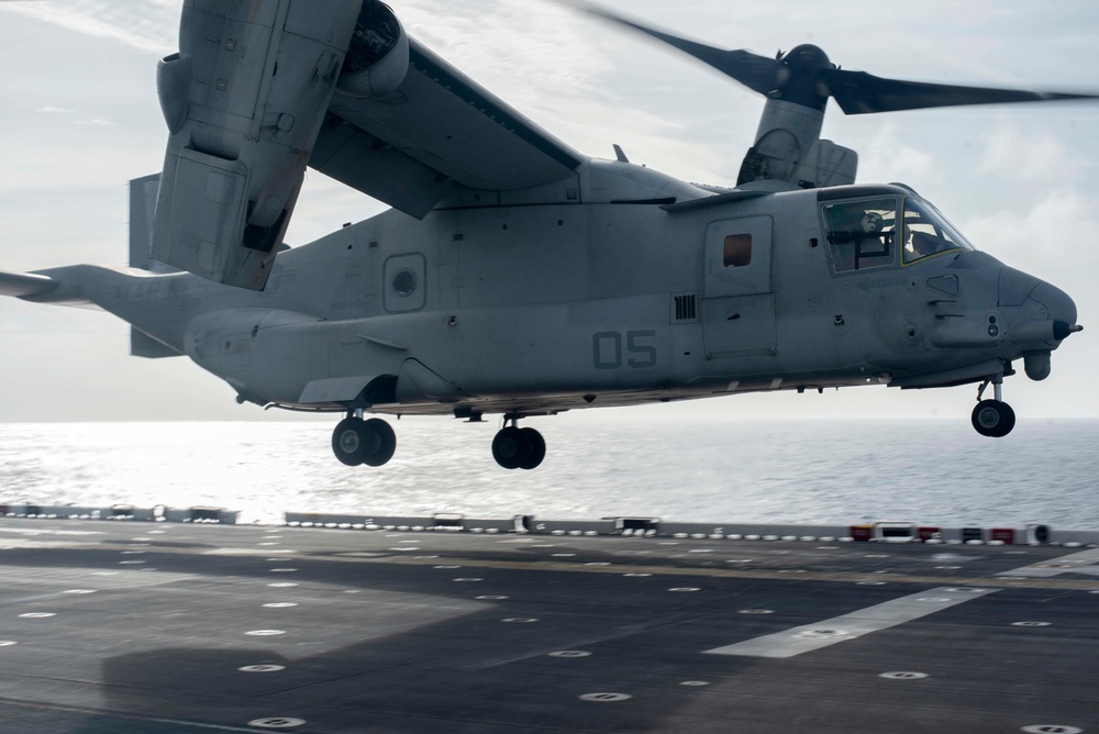 USS Tripoli Flight Ops