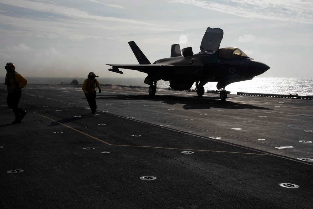 USS Tripoli Flight Ops