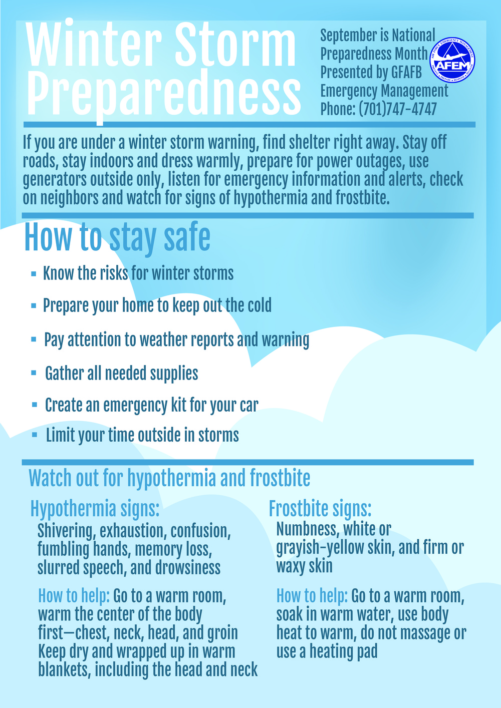 National Preparedness Month: Winter Storm Perparedness