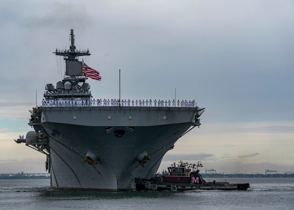 USS Kearsarge returns from deployment