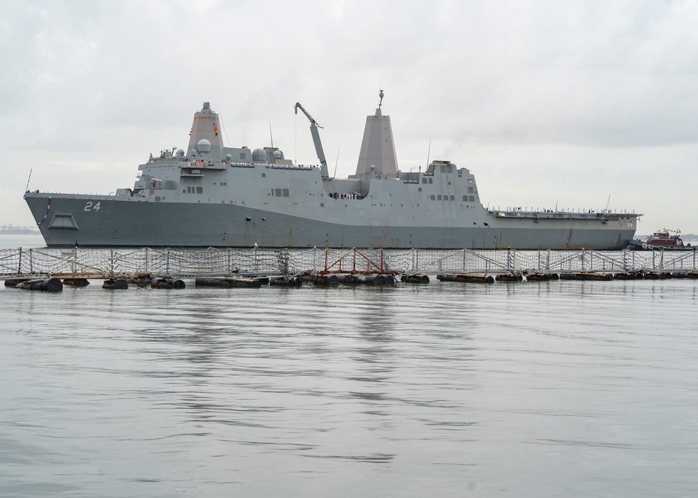 USS Arlington returns from deployment