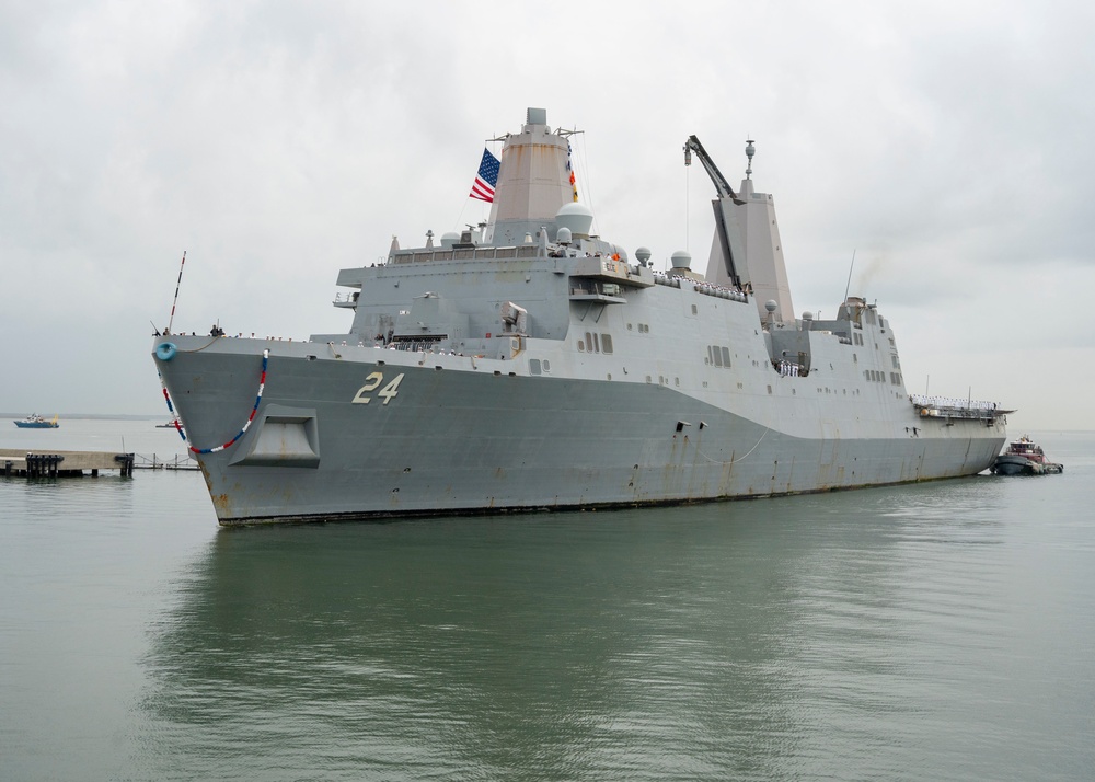 USS Arlington returns from deployment