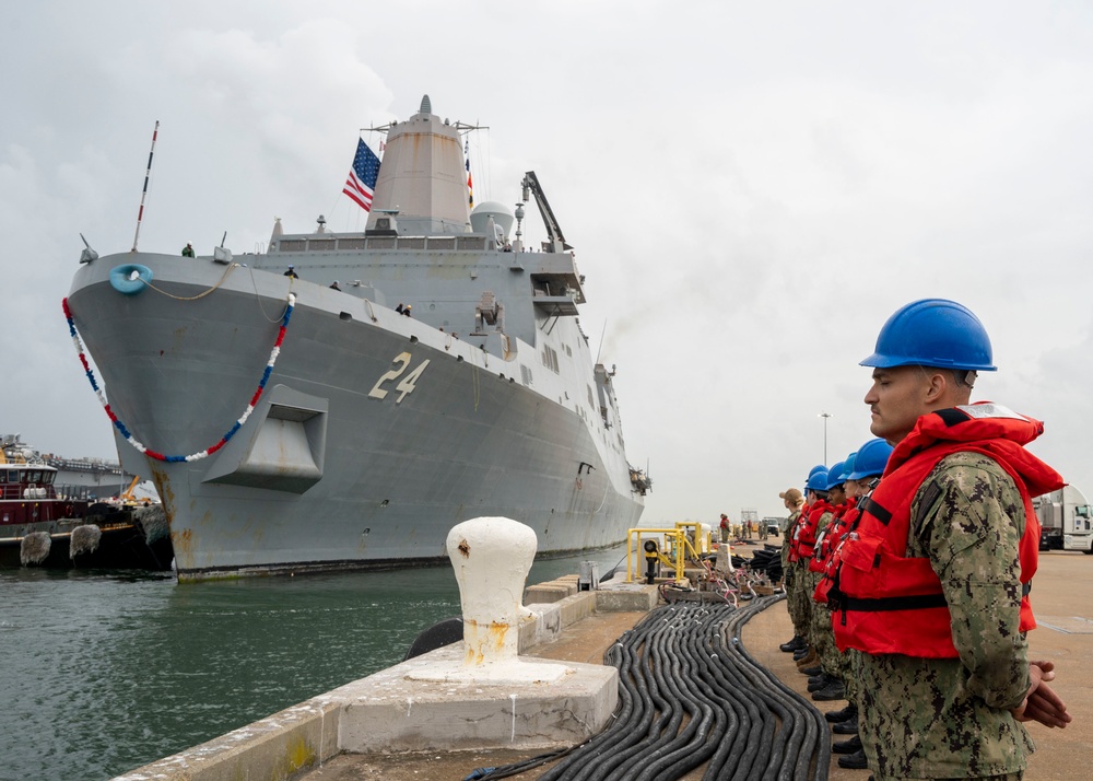 USS Arlington returns from deployment